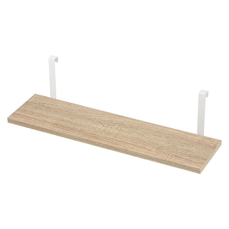 萩原　つっぱりウォールラック　追加棚　幅６０ｃｍ　２枚入り　ナチュラル／ホワイト　ＫＴＲ－３１４２－Ｔ６０ＮＷ