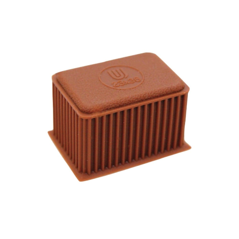 和気産業　イスキャップＢ　茶　平角　２３×３６　ＢＣ－２３１