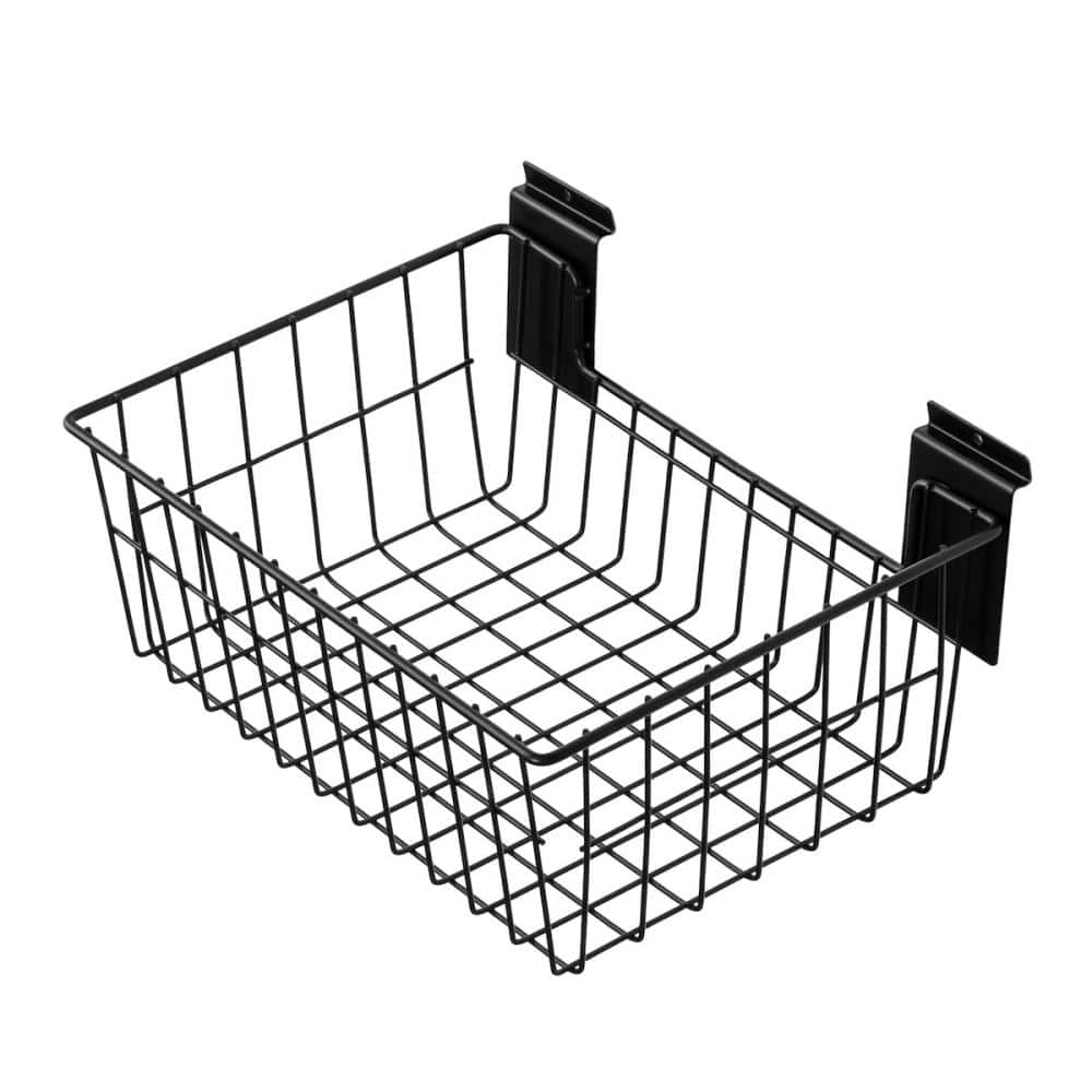 ハイロジック　ツールパネルユニット用メッシュバスケット　３８０×２８０×１５０ｍｍ　ブラック