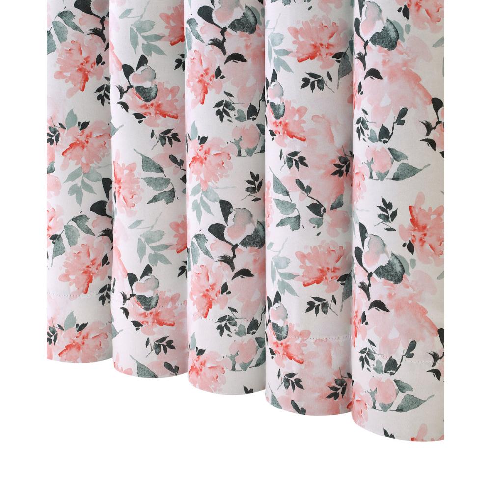 ドレープカーテン　マリーポール　遮光２級　ピンク　１００×１３５ｃｍ　２枚組