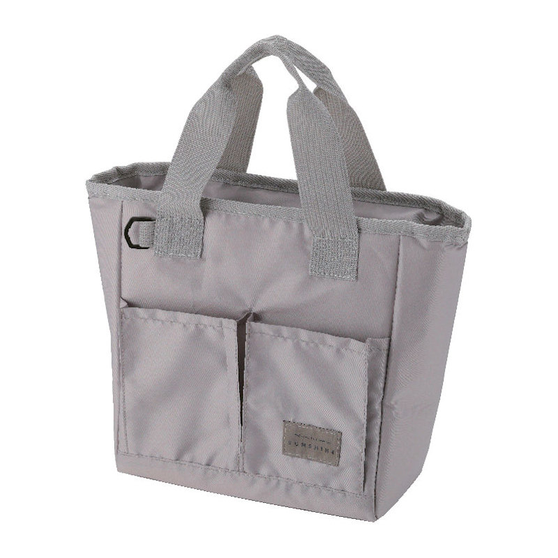 アテーナライフ　ダブルクール　保冷スクエアランチバッグ　ベージュ