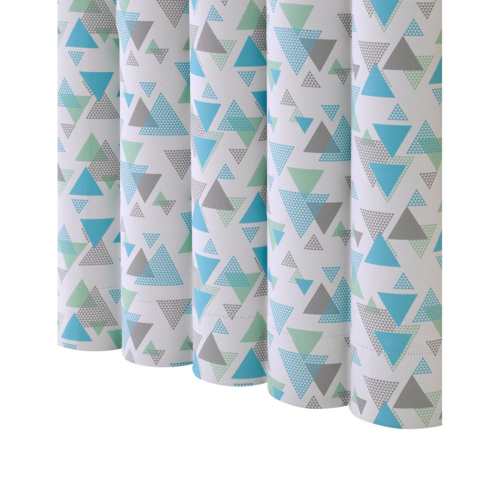 ドレープカーテン　アングル　１級遮光　ブルー　１００×１３５ｃｍ　２枚組