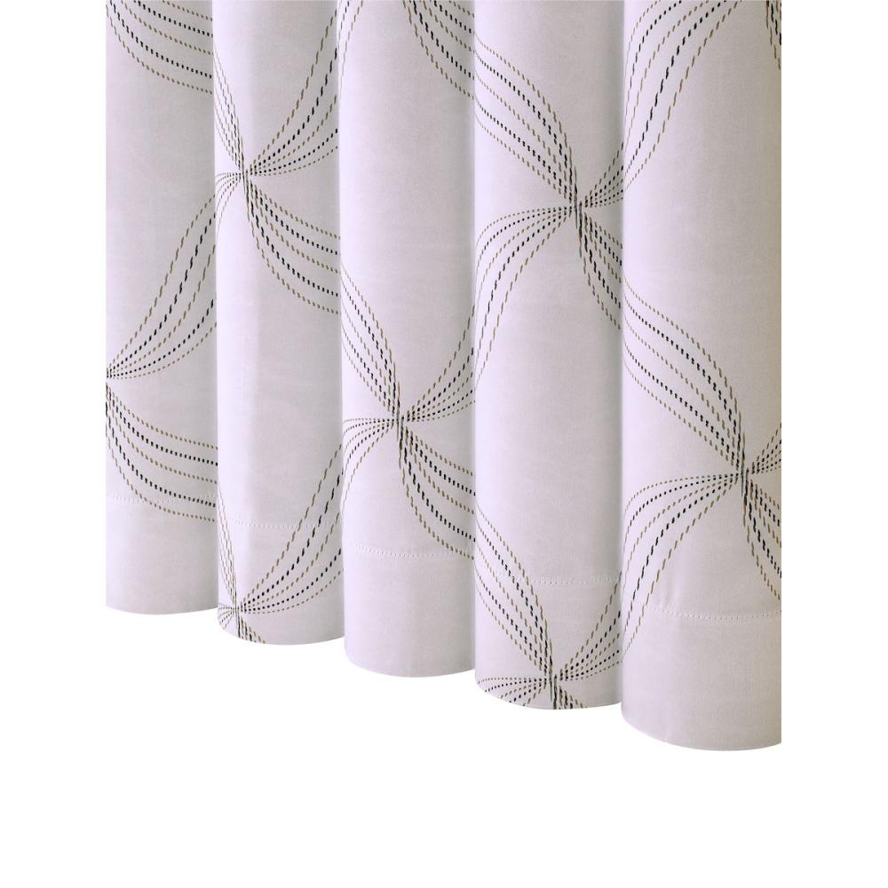 ドレープカーテン　シュリ　遮光２級　アイボリー　１００×２００ｃｍ　２枚組