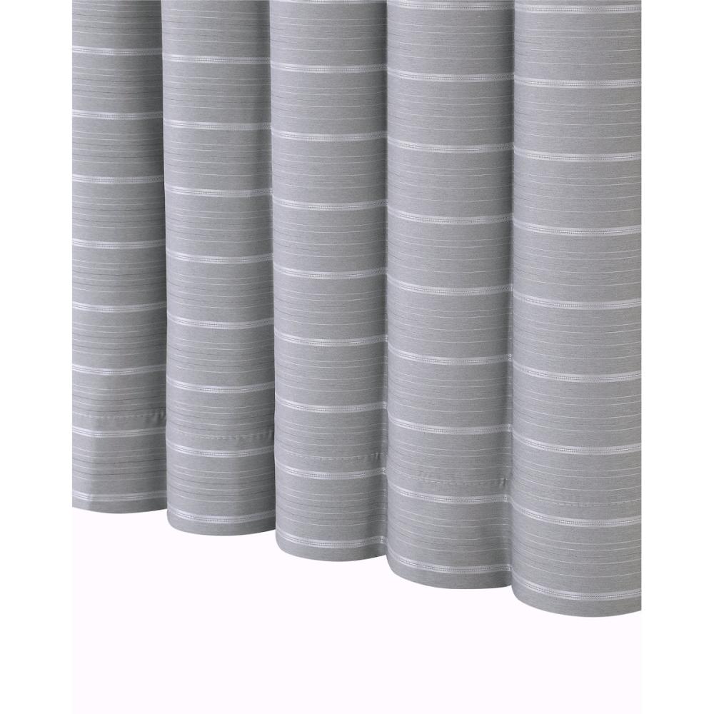 ドレープカーテン　レイヤー　遮光２級　グレー　１００×１１０ｃｍ　２枚組