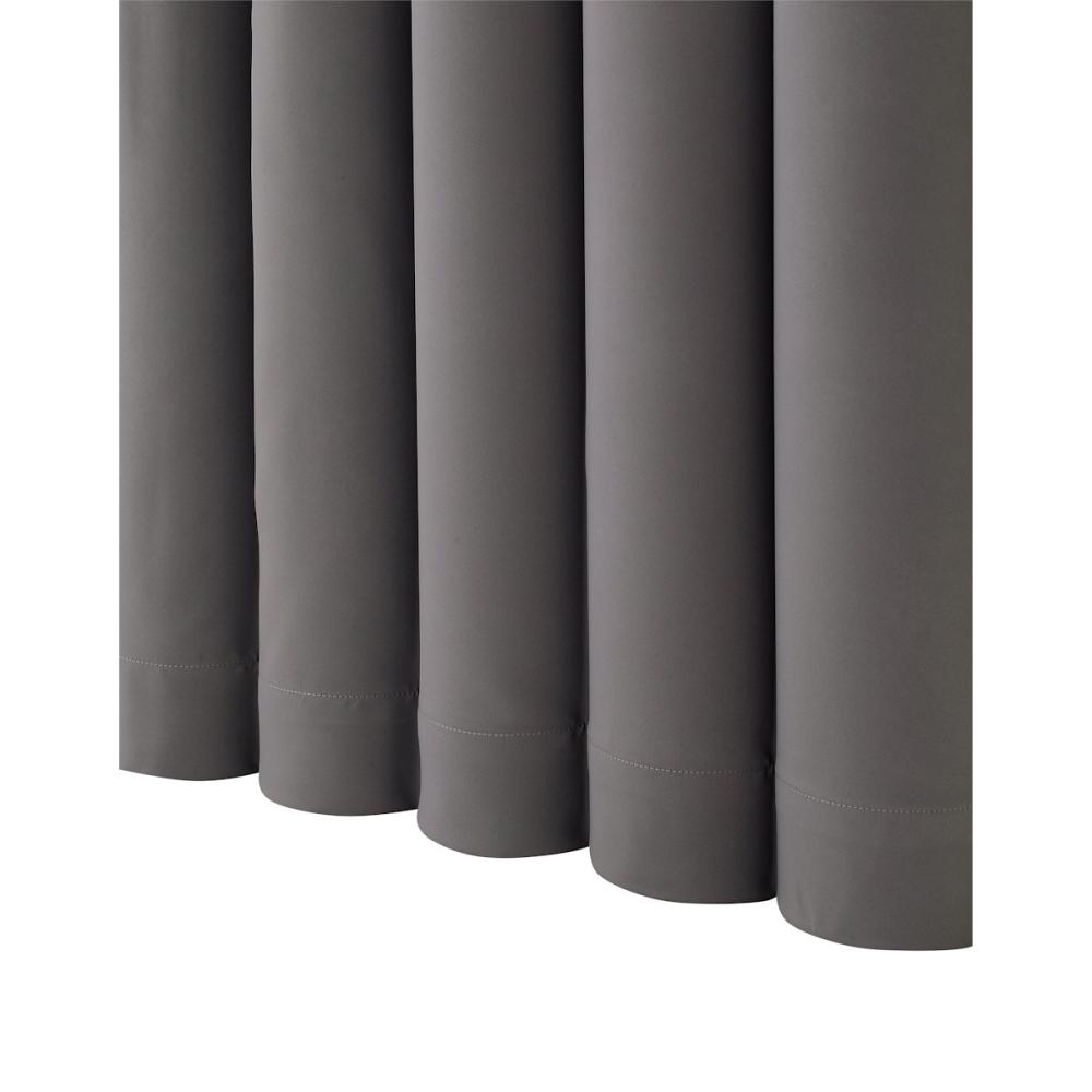 ドレープカーテン　ベルーイ　１級遮光・防炎　ストーン　１００×１７８ｃｍ　２枚組