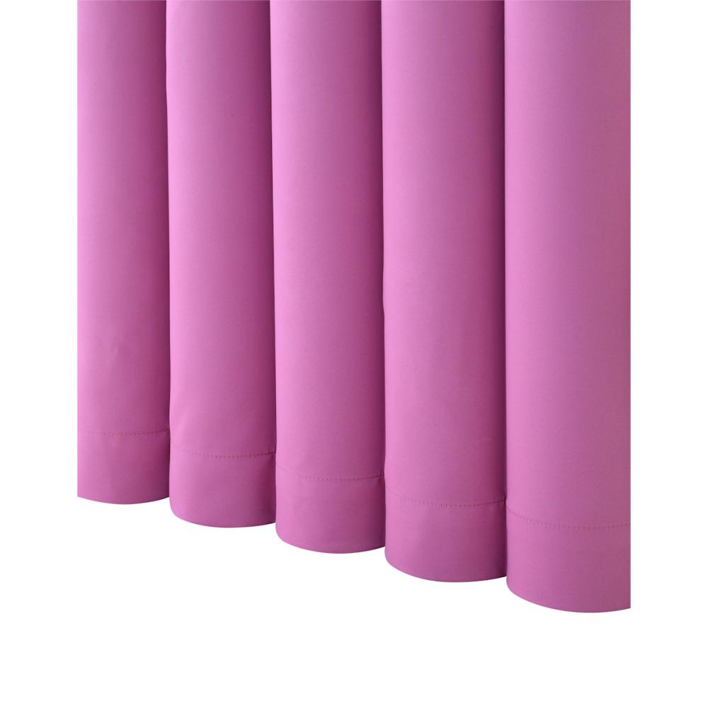 ドレープカーテン　ベルーイ　１級遮光・防炎　ビビッドピンク　１００×１７８ｃｍ　２枚組