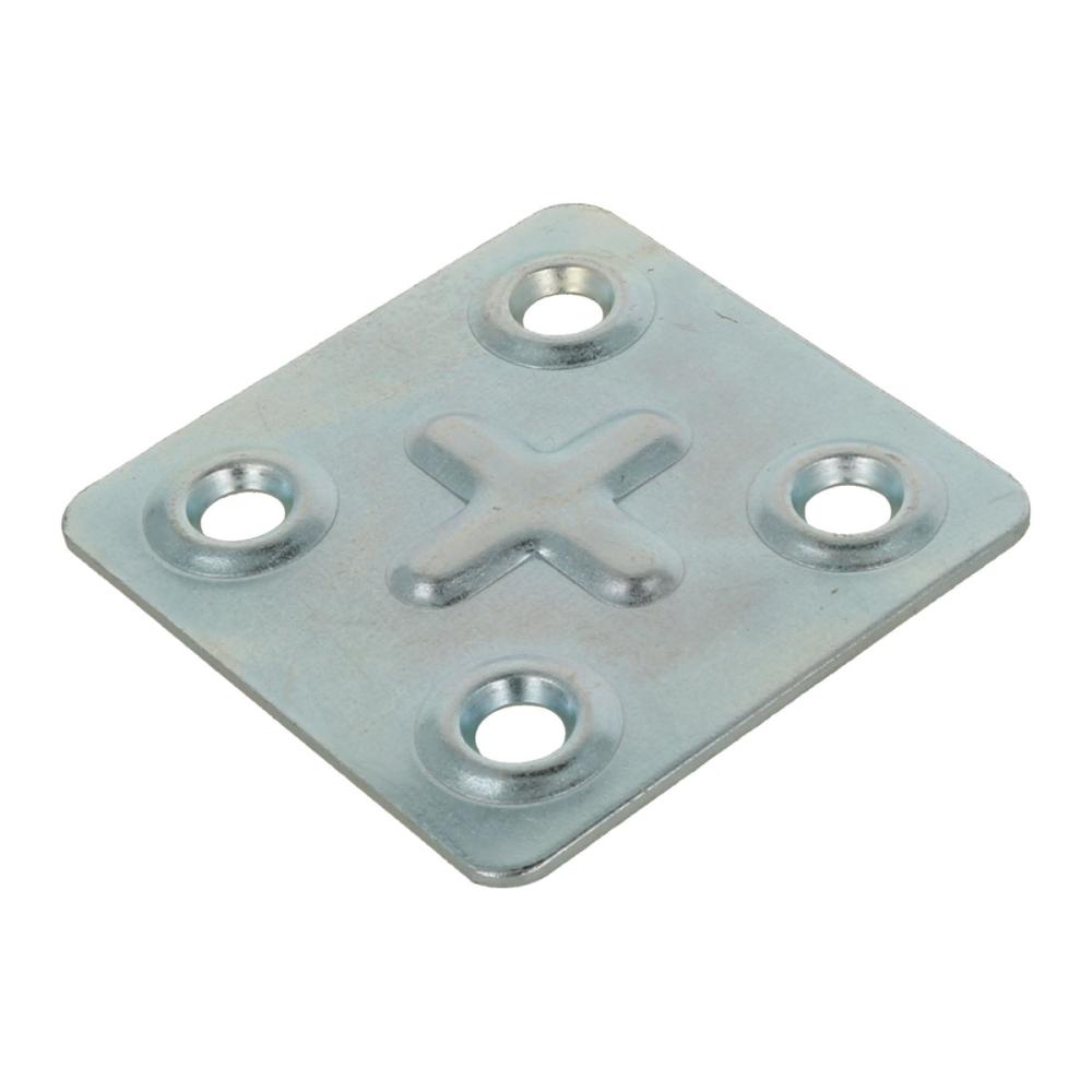 八幡ねじ　リブ付きプレート　３７×３７