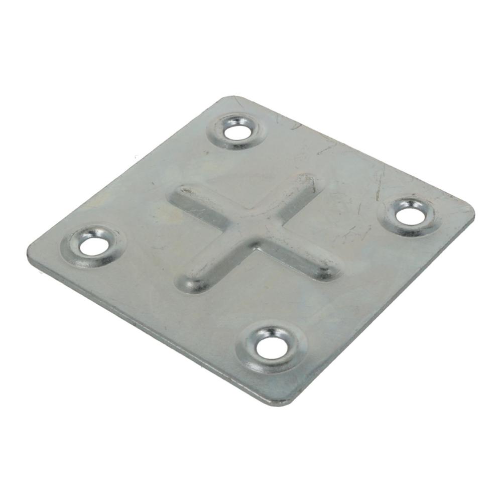 八幡ねじ　リブ付きプレート　５０×５０