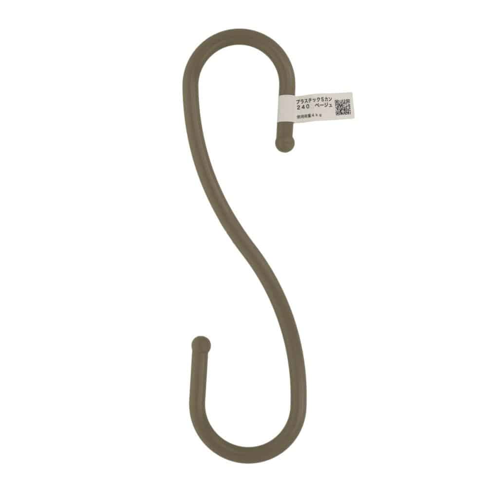 八幡ねじ　プラスチックＳカン　ベージュ　２４０