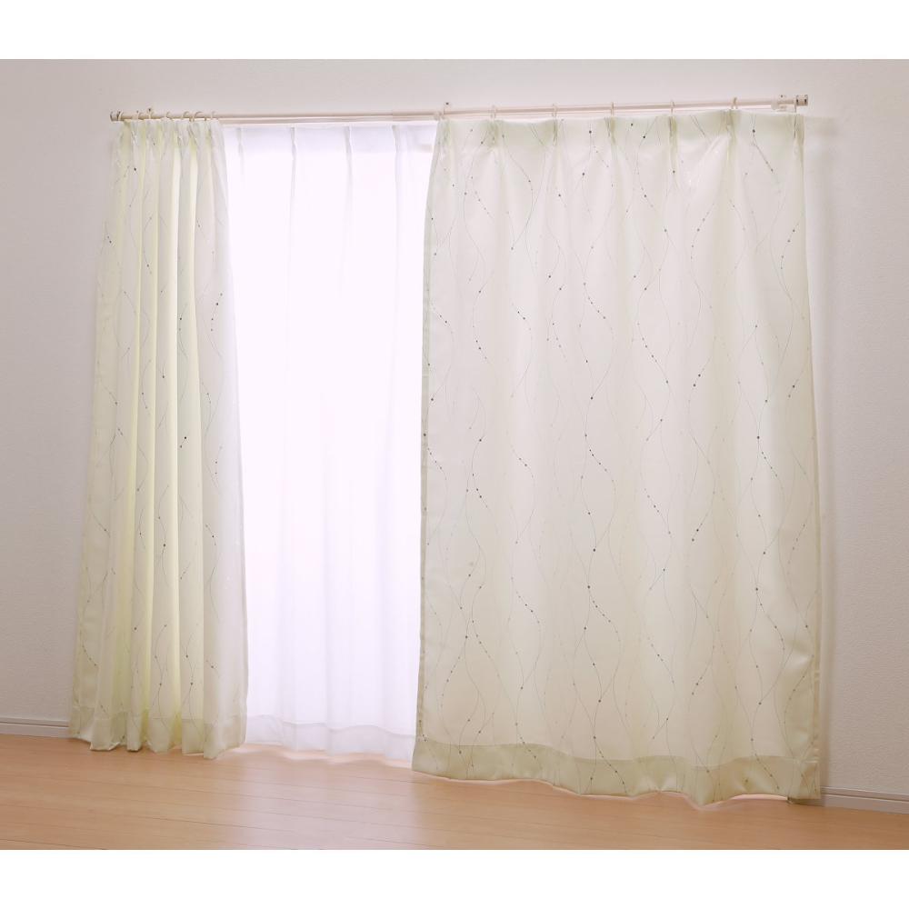 オーダーカーテン　ドレープカーテン　ソレイユ　アイボリー