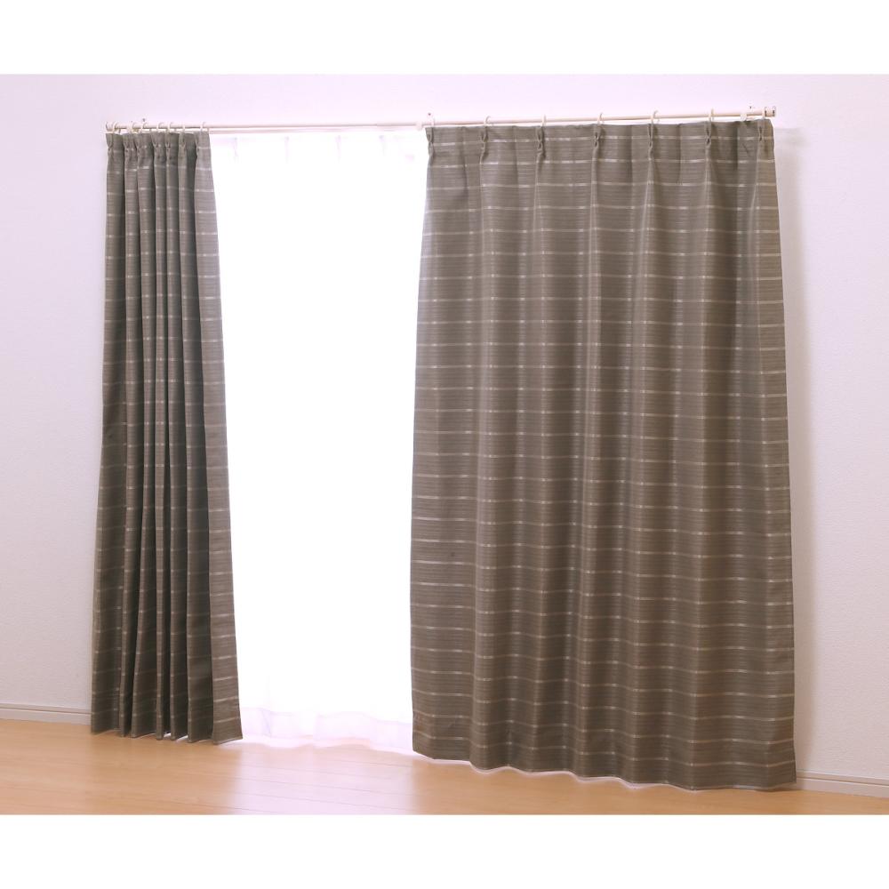 オーダーカーテン　ドレープカーテン　レイヤー　ブラウン