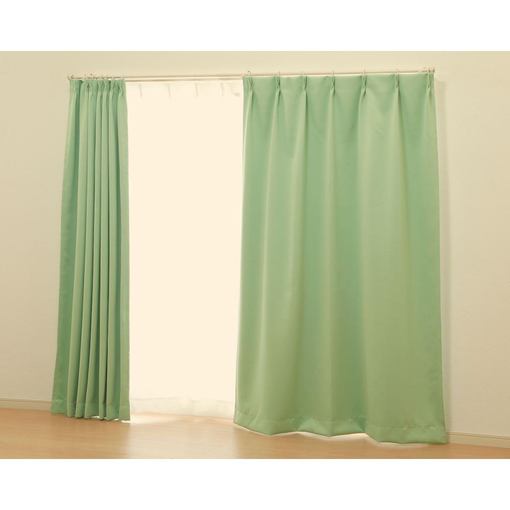 オーダーカーテン　ドレープカーテン　ベルーイ　グリーン