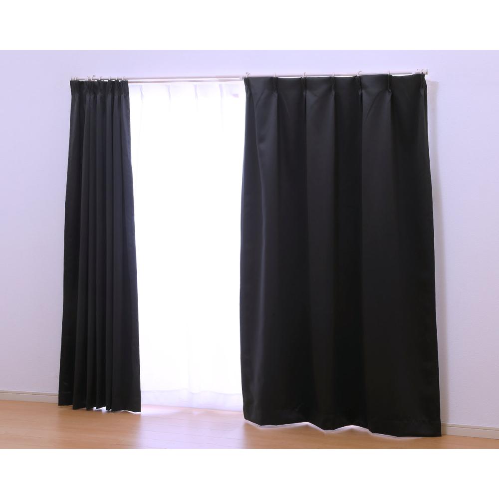 オーダーカーテン　ドレープカーテン　ベルーイ　ブラック