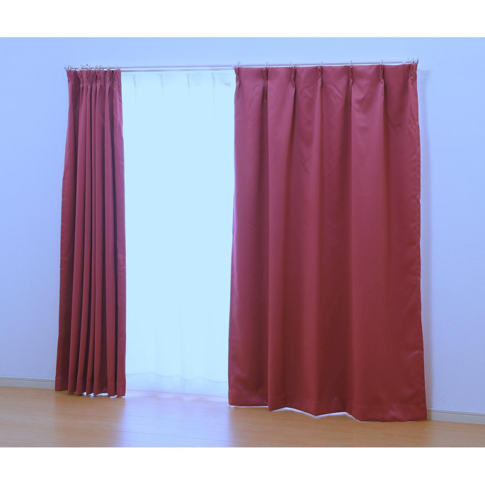 オーダーカーテン　ドレープカーテン　ベルーイ　ワイン