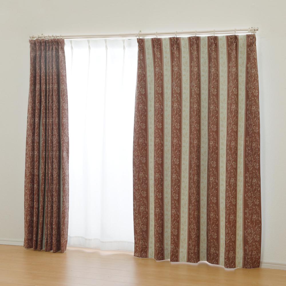 オーダーカーテン　ドレープカーテン　エジンバラ　ブラウン