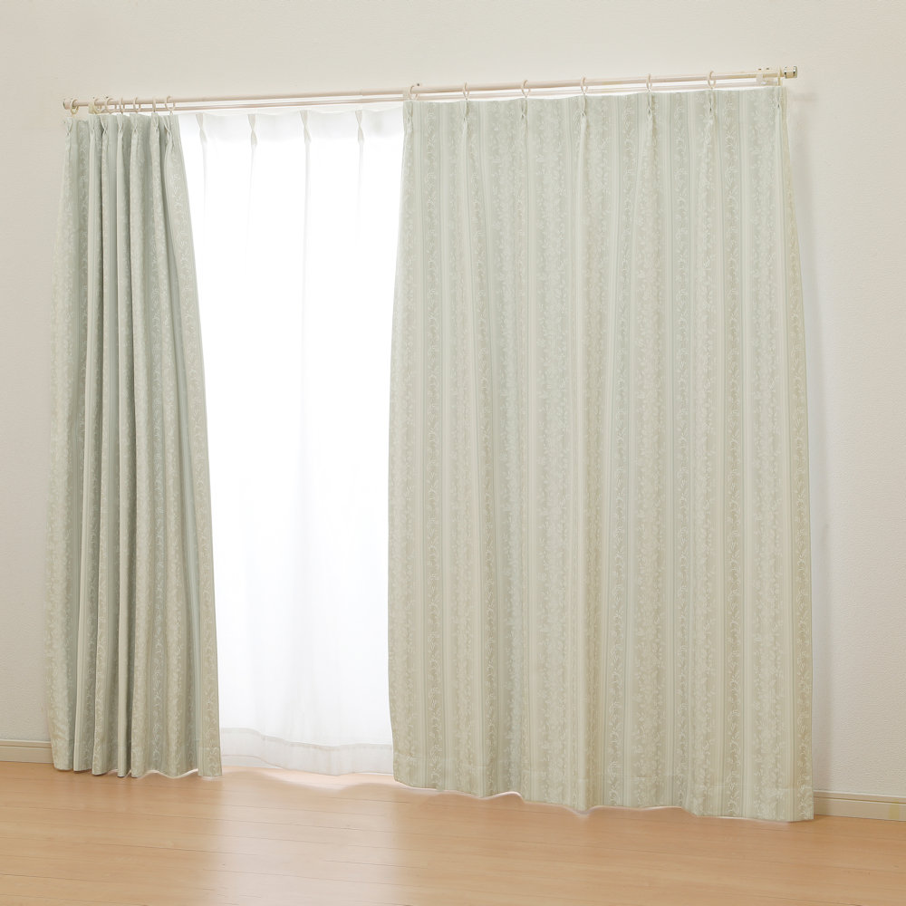 オーダーカーテン　ドレープカーテン　ハイリー　アイボリー