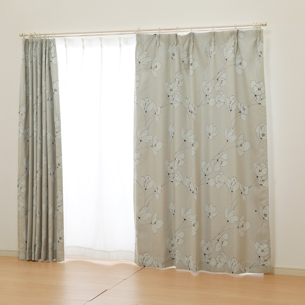 オーダーカーテン　ドレープカーテン　オルテ　ブラウン