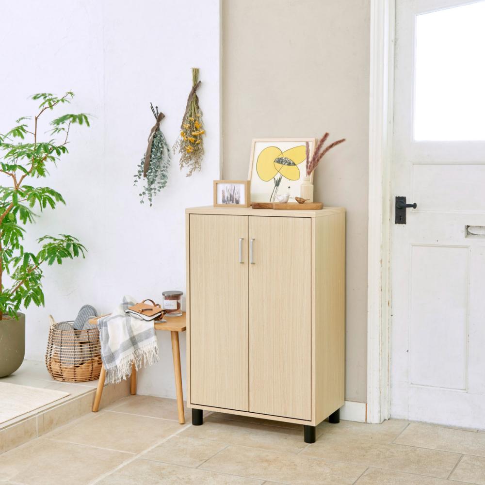 白井産業　下駄箱　フルニコ　ナチュラル　幅６３．０×高さ９９×奥行３６．４ｃｍ　ＦＵＬ－１０６５Ｄ　ＮＡ