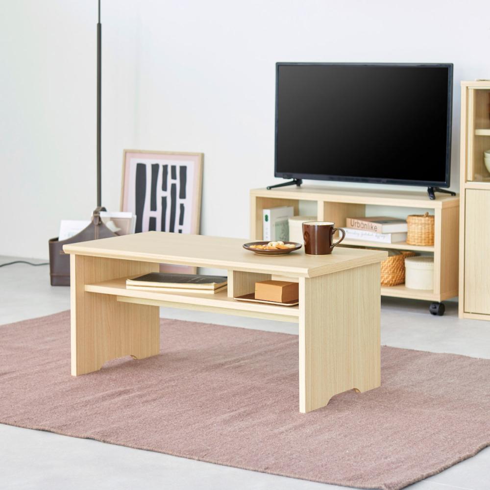 白井産業　テーブル　フルニコ　ナチュラル　幅８０．２×高さ３６．５×奥行３９．６ｃｍ　ＦＵＬ－８０４０Ｔ　ＮＡ