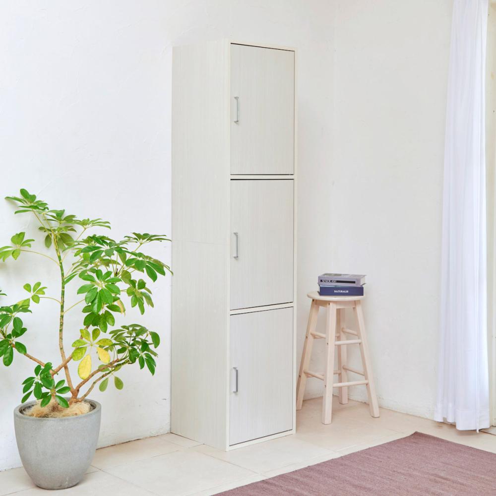 白井産業　ラック　フルニコ　ホワイト　幅４３×高さ７９．７×奥行３９．３ｃｍ　ＦＵＬ－１８４５　３Ｄ　ＷＨ