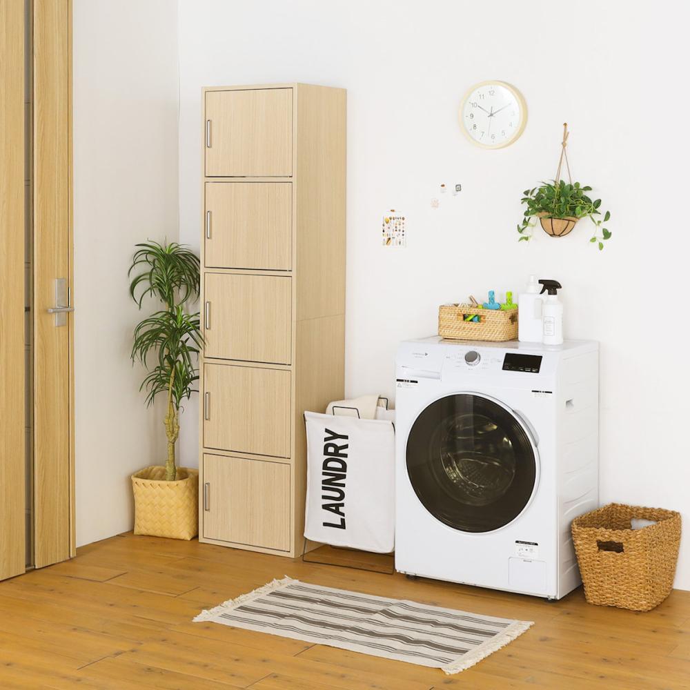 白井産業　ラック　フルニコ　ナチュラル　幅４３×高さ７９．７×奥行３９．３ｃｍ　ＦＵＬ－１８４５　５Ｄ　ＮＡ