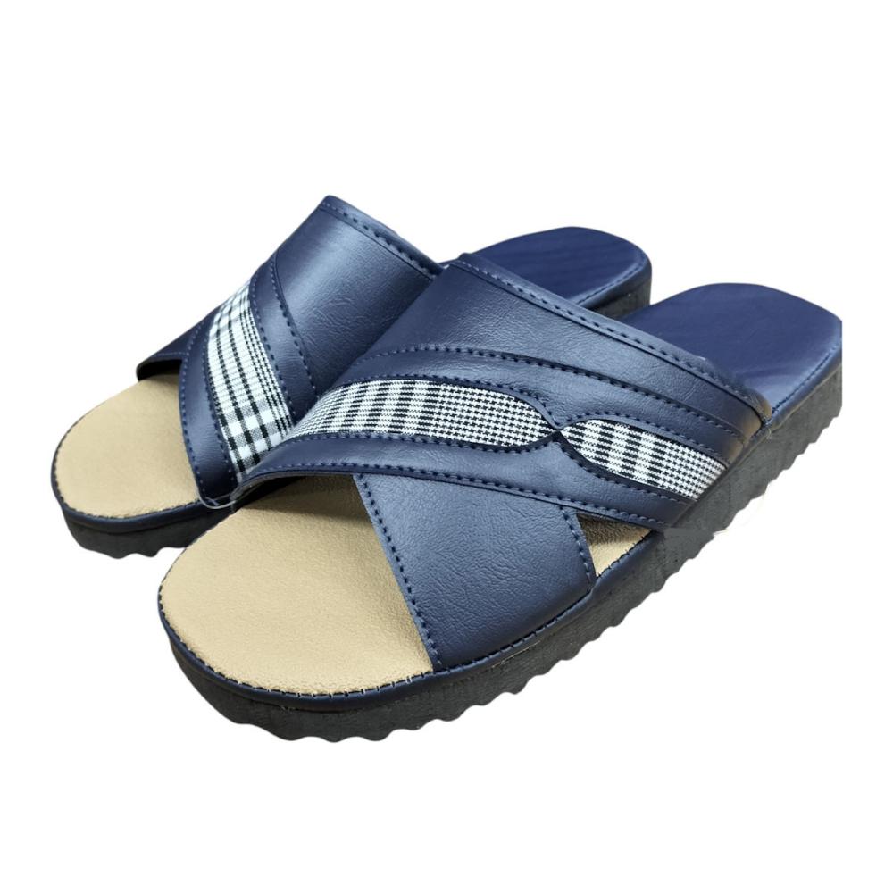 你的品牌名　紳士　前あきヘップサンダル　Ｍ　２５～２６ｃｍ