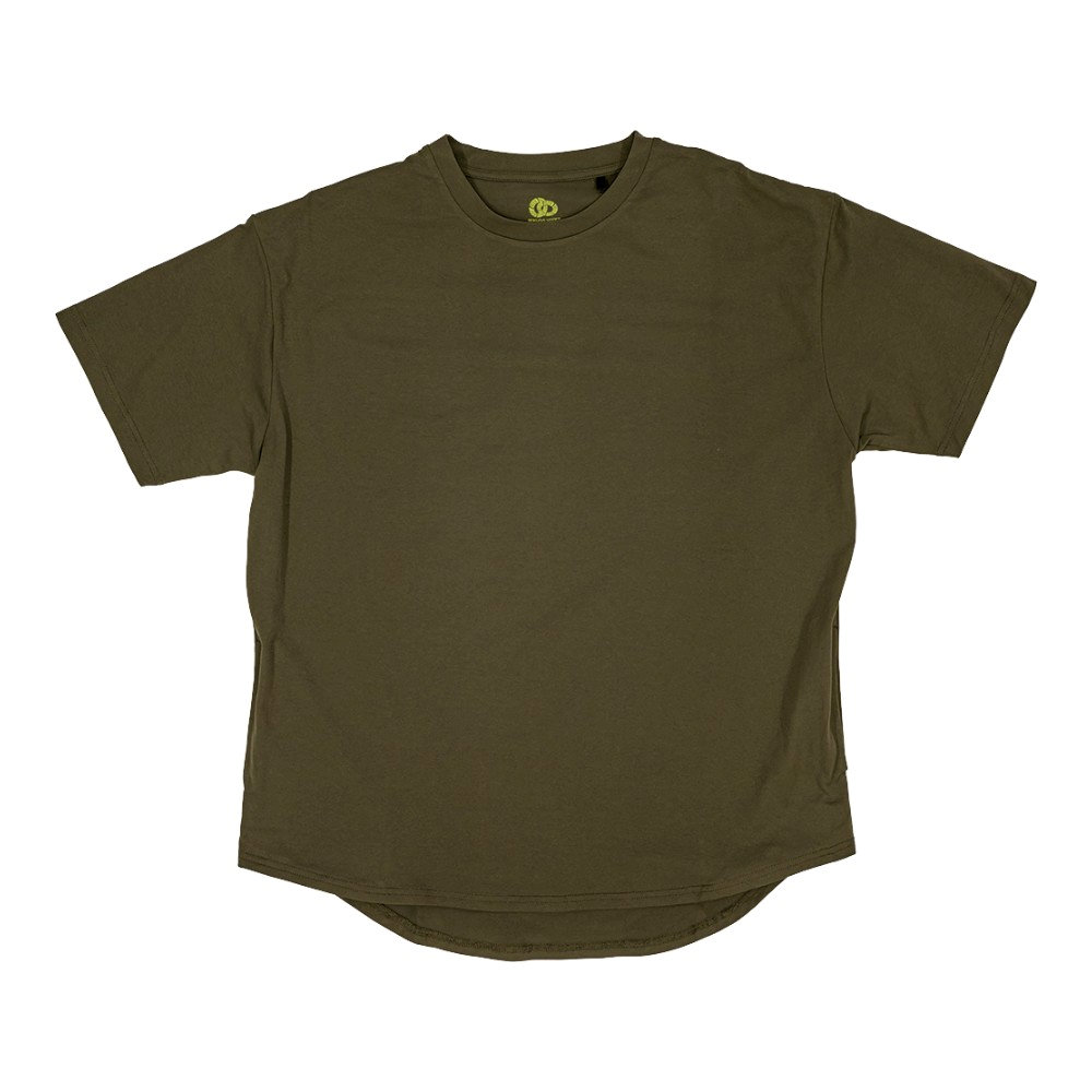 ボクラワークス　ラウンドヘム半袖Ｔシャツ　オリーブ　Ｍ　３６２４