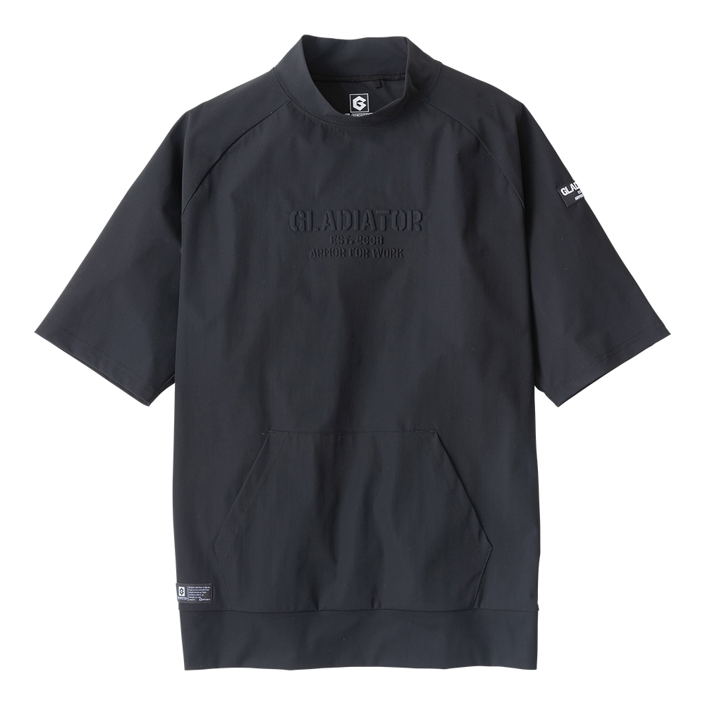 コーコス信岡　グラディエーター　冷感　モックネック　半袖　ブラック　ＸＸＬ　Ｇ－７５２７