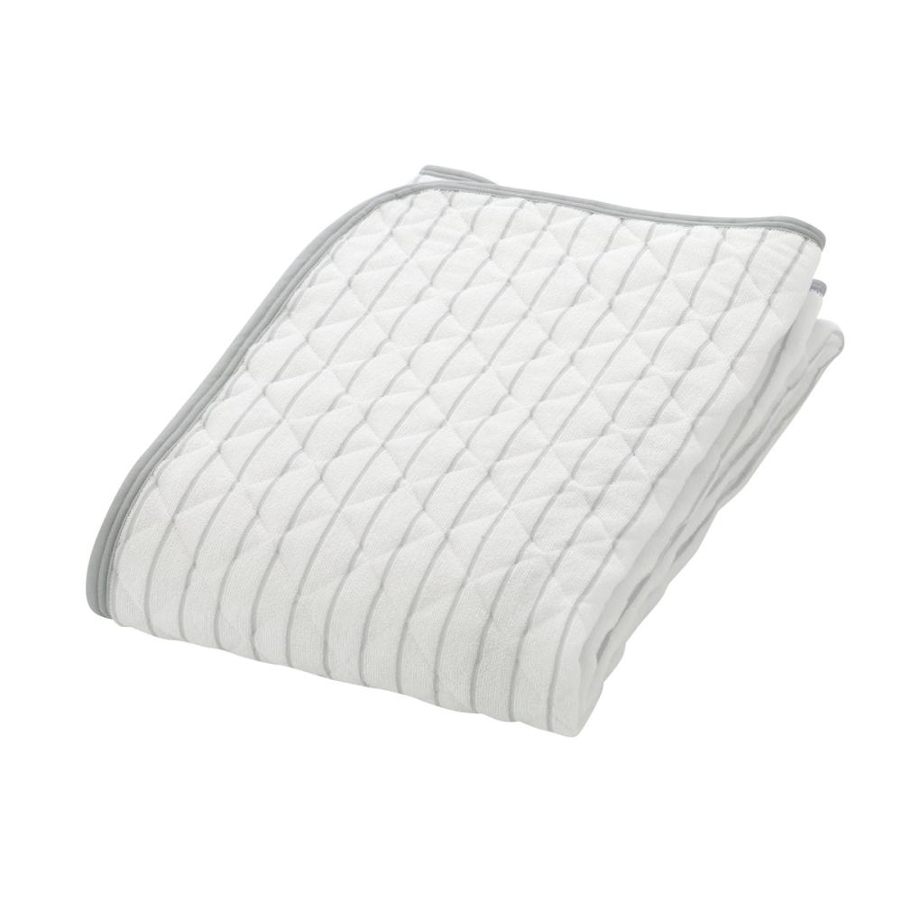 アテーナライフ　吸水速乾パイル敷きパッド　グレー　シングル　１００×２００ｃｍ