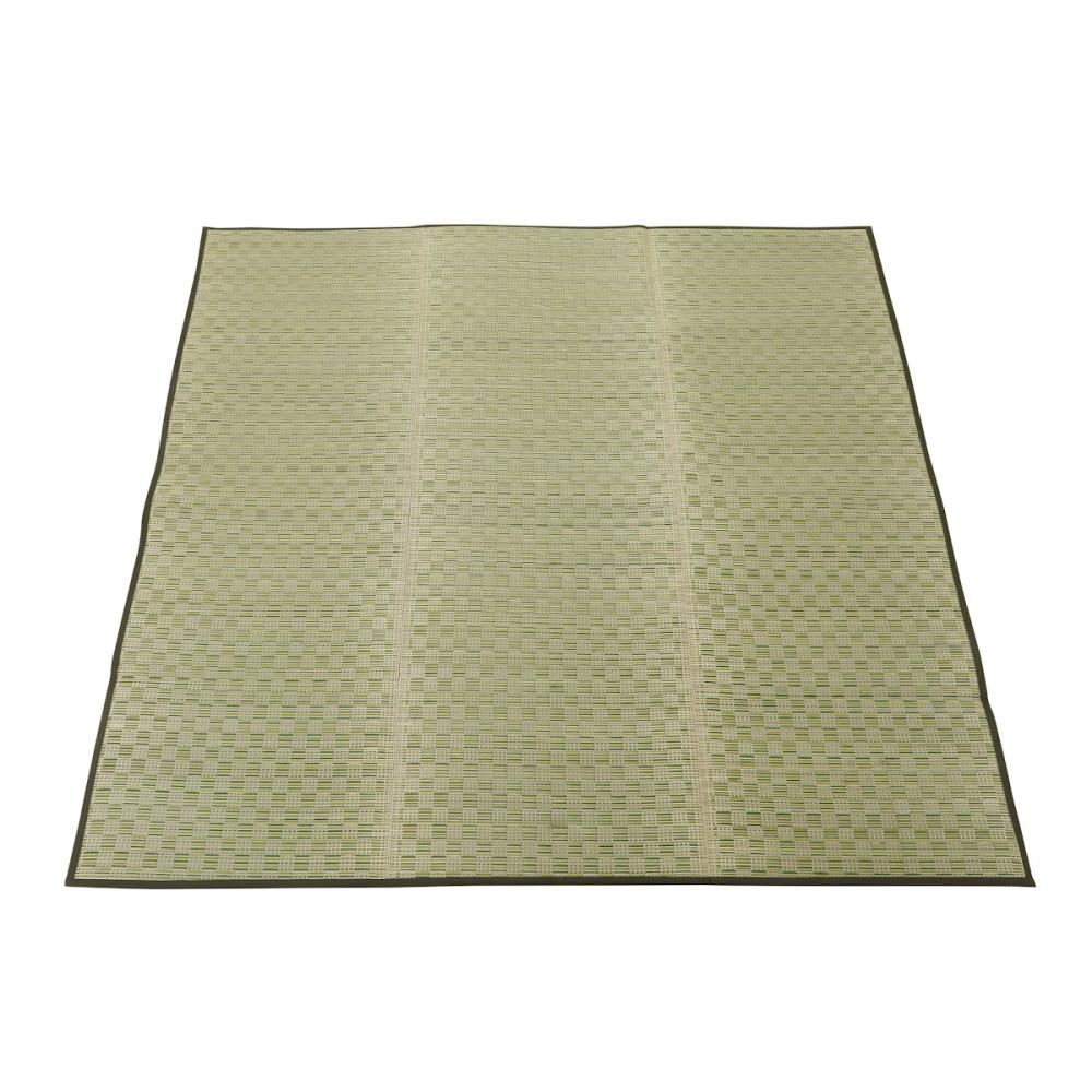 アテーナライフ　ボリュームい草ラグ　市松　１８０×１８０ｃｍ　約２畳