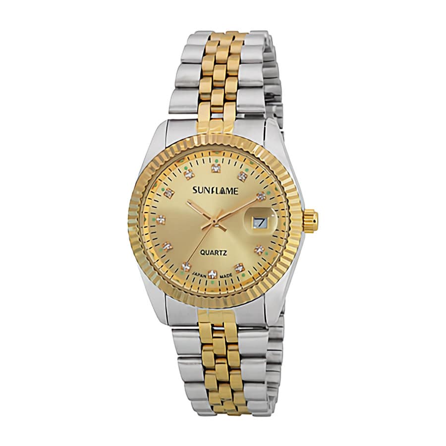 サン・フレイム　日本製ウォッチ　シルバー/ゴールド　ゴールド　ＪＢ６Ｄ０００２－ＭＴＧ