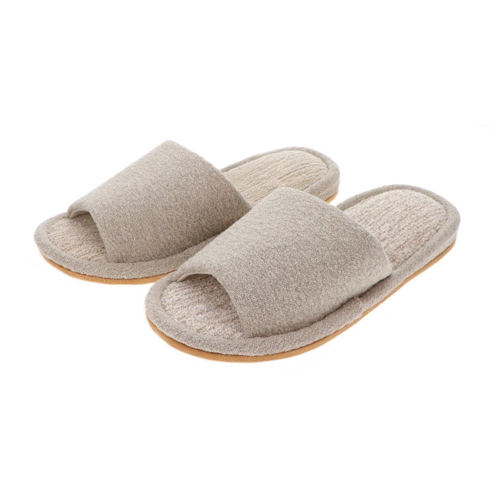 アテーナライフ　パイル無地スリッパ　ベージュ　Ｍ