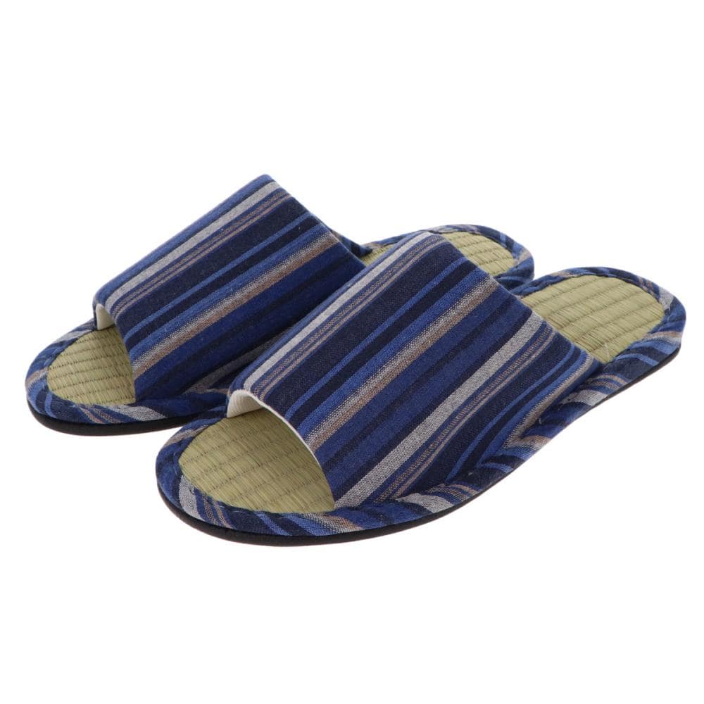 アテーナライフ　畳スリッパ　ネイビー　Ｌ
