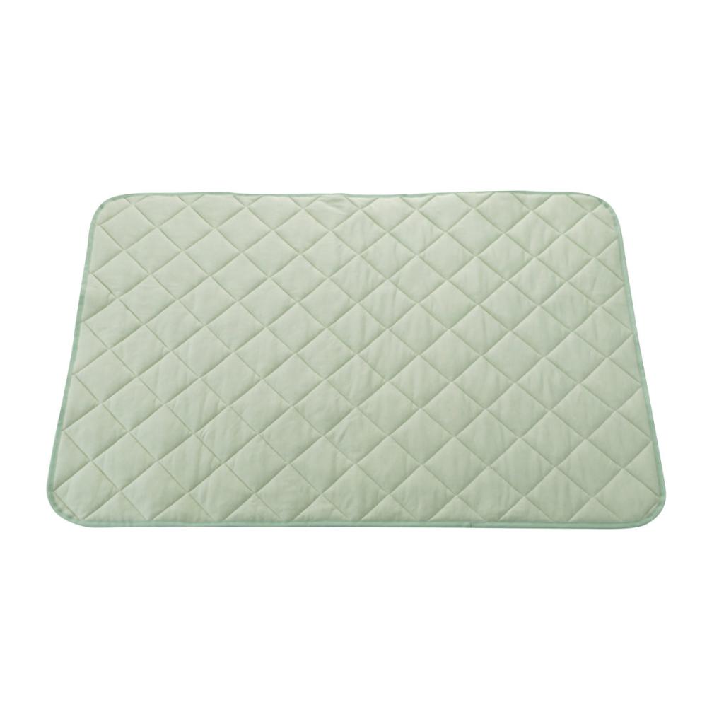 アテーナライフ　涼プラス強冷感　ひんやりルームマット　グリーン　９０×１３５ｃｍ