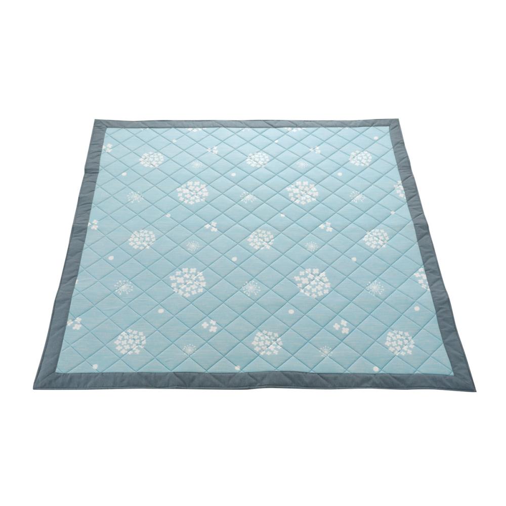 アテーナライフ　涼プラス冷感　ひんやりラグ　パフ　１８５×１８５ｃｍ　約２．２畳