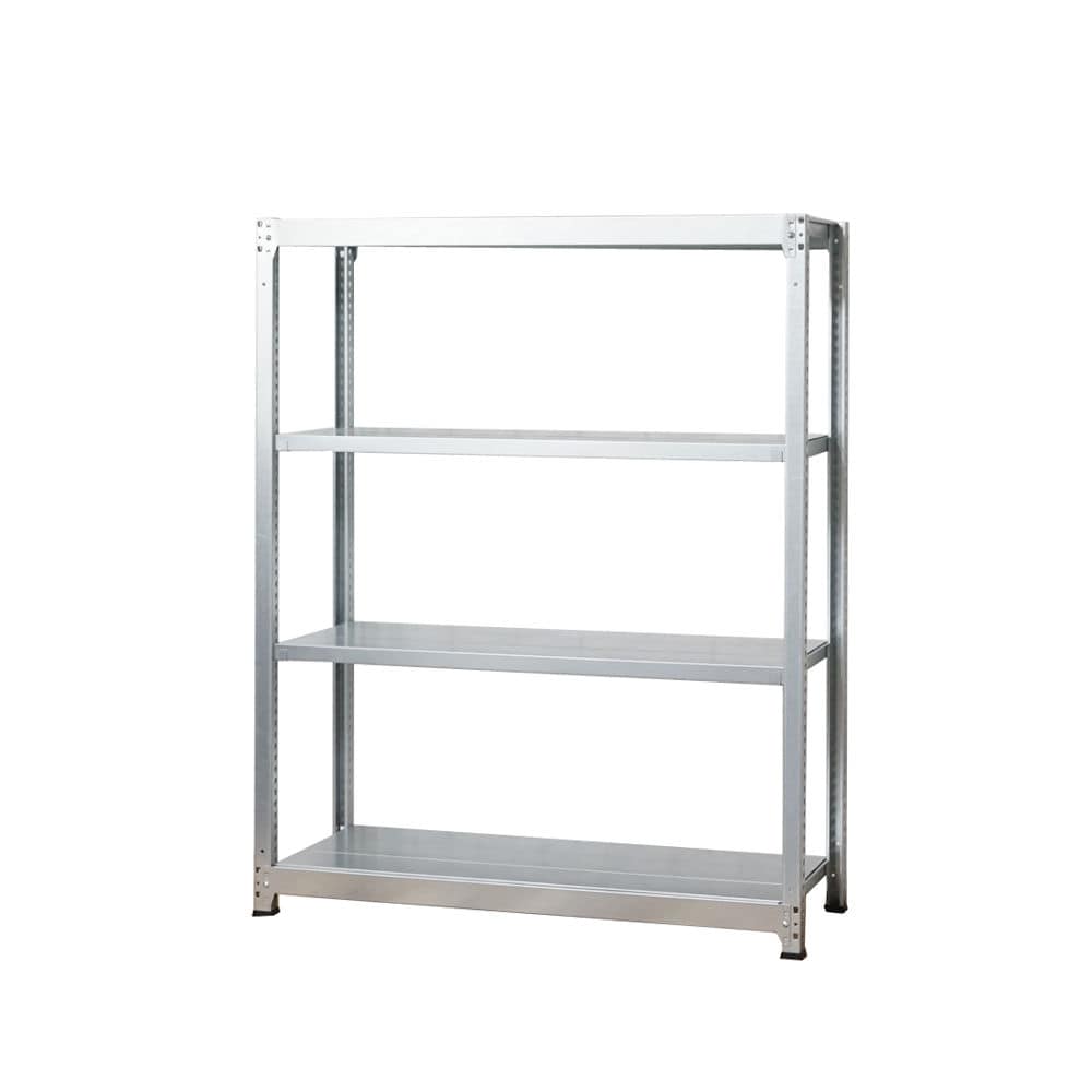 北島　軽中量棚１００ｋｇタイプ　単体４段　幅９０×奥行４５×高さ１２０ｃｍ