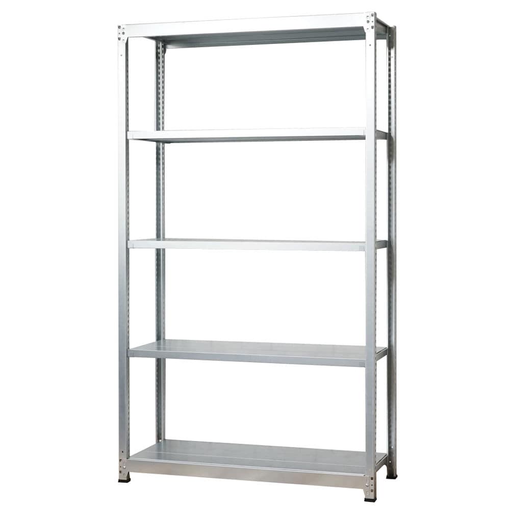 北島　軽中量棚１００ｋｇタイプ　単体５段　幅１８０×奥行３０×高さ２１０ｃｍ