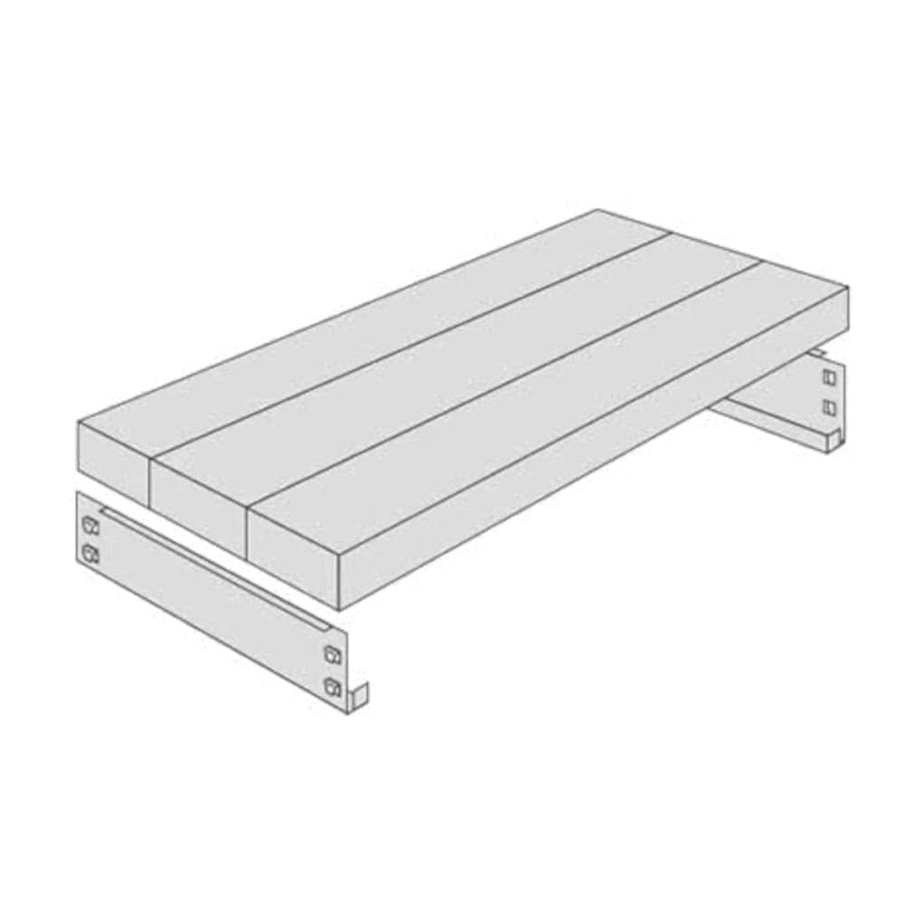 北島　軽中量棚１００ｋｇタイプ　追加板セット　幅９０×奥行６０×高さ７ｃｍ