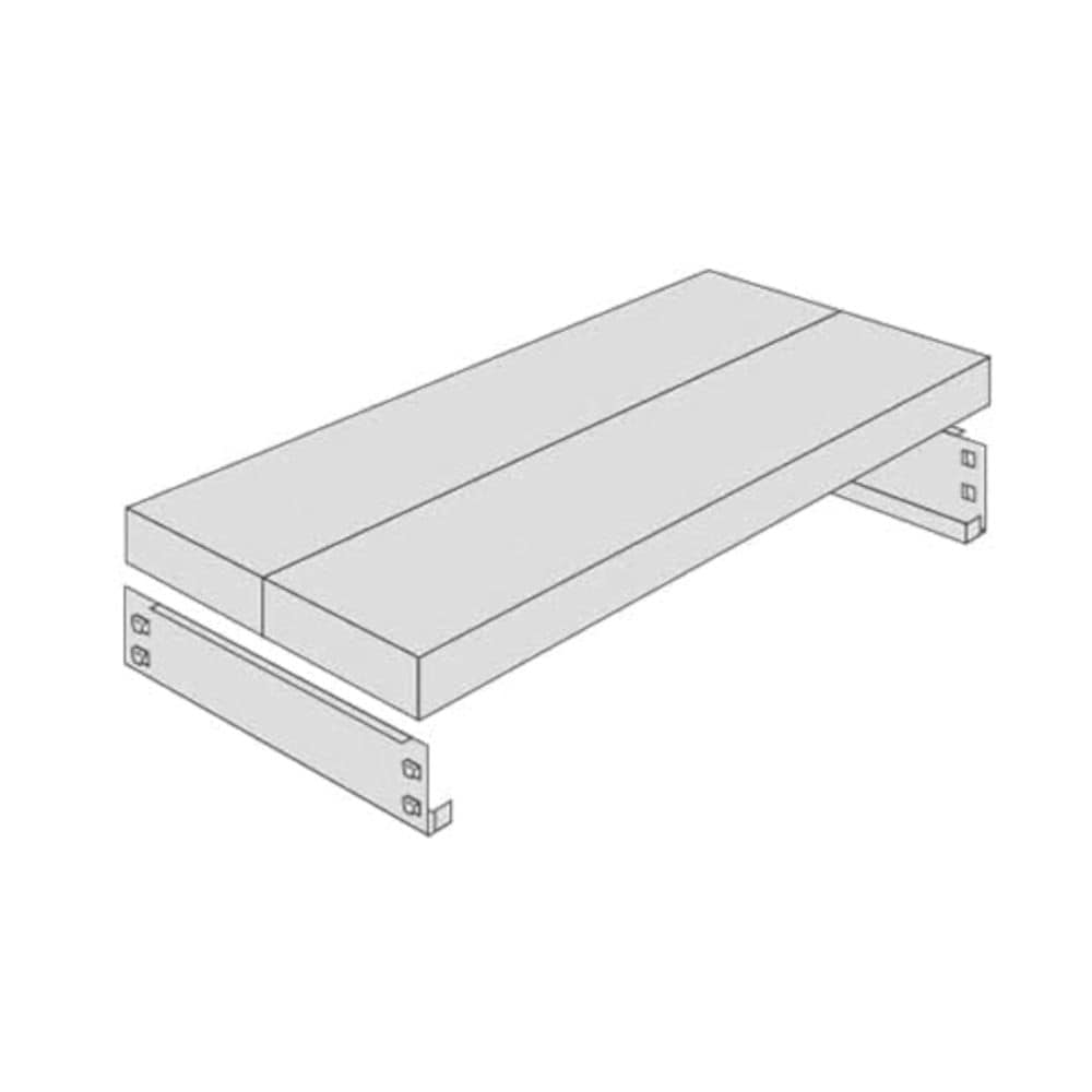 北島　軽中量棚１００ｋｇタイプ　追加板セット　幅１５０×奥行３０×高さ７ｃｍ