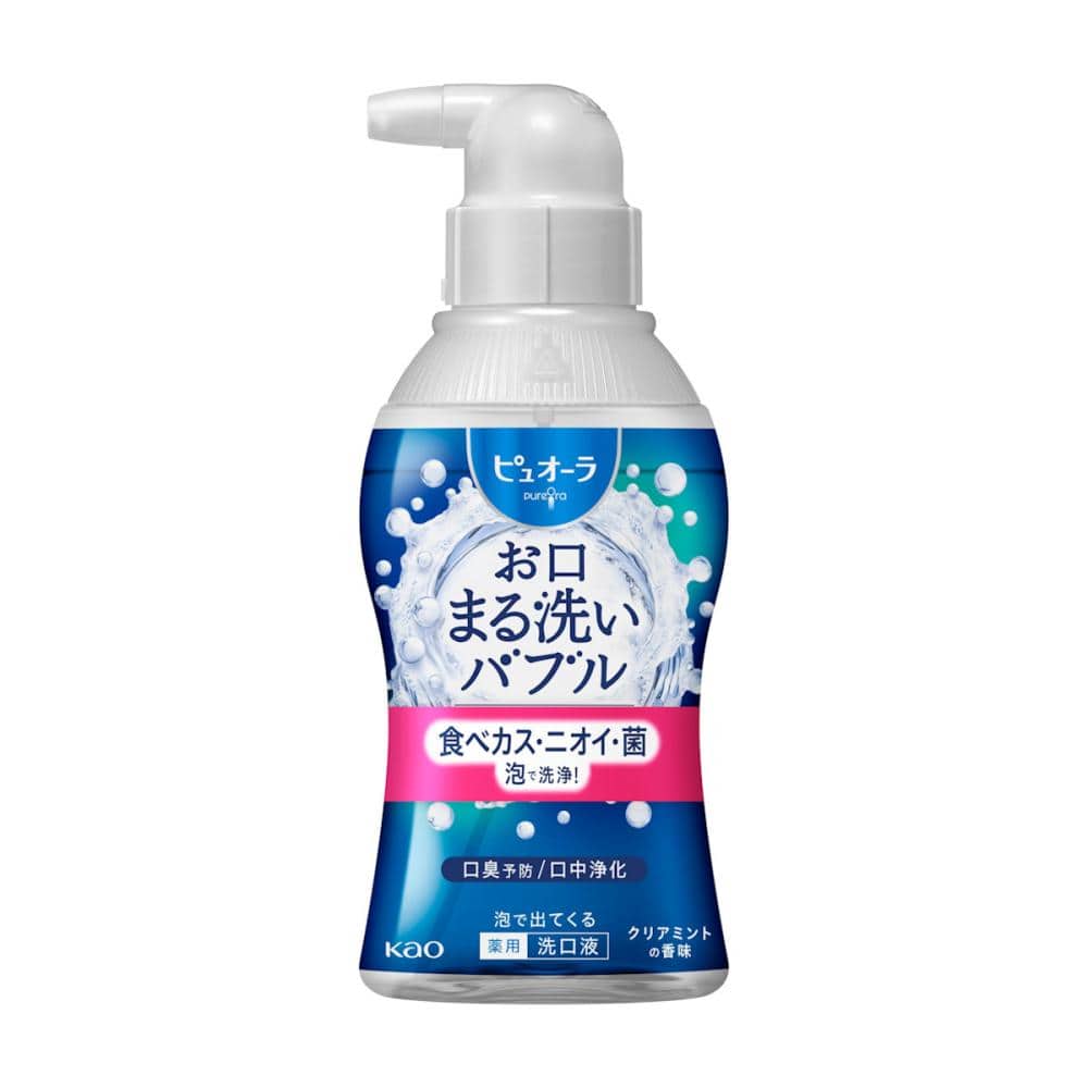 花王　ピュオーラ　泡で出てくる洗口液　クリアミント　１８０ｍＬ