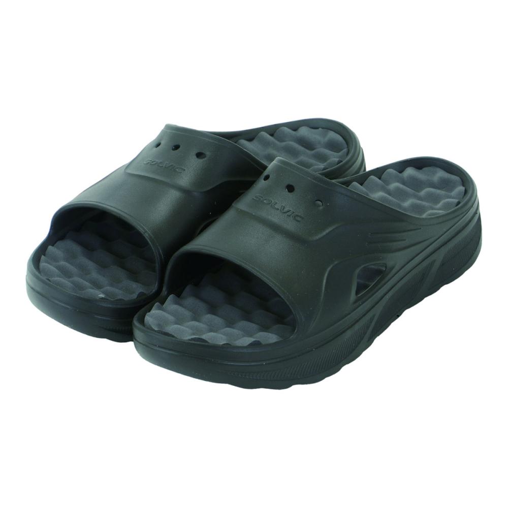 ＳＯＬＶＩＣ（ソルビック）　ハイボリュームスライドサンダル　ブラック　Ｌ　Ｋ２６