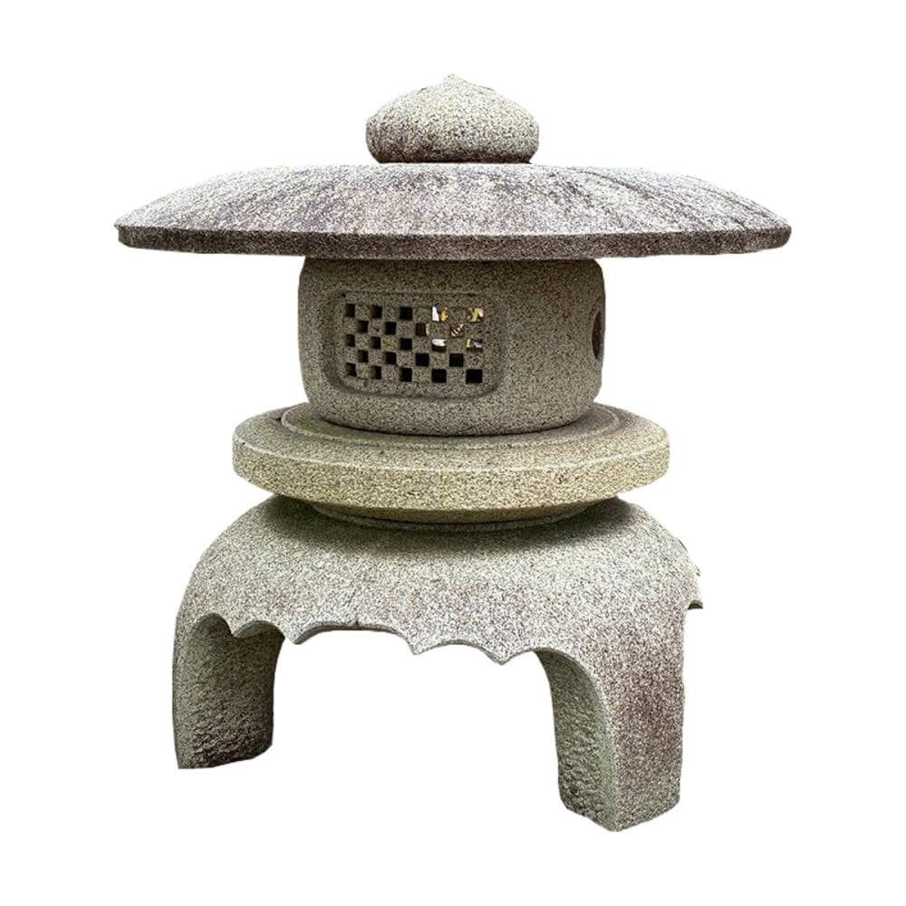 大光産業　灯篭　岡崎灯篭　夏山石　古代丸雪見　３尺