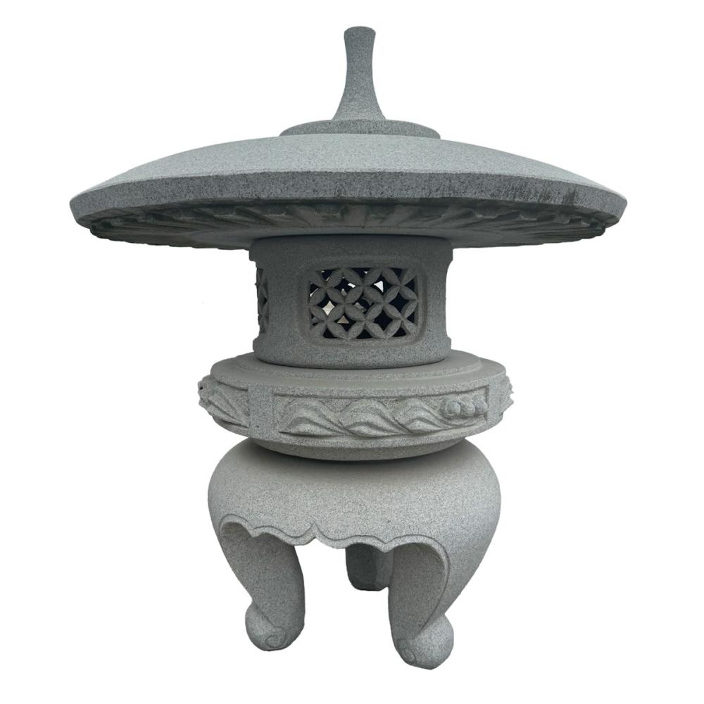 大光産業　灯篭　中国産　白御影　丸雪見　１．５尺