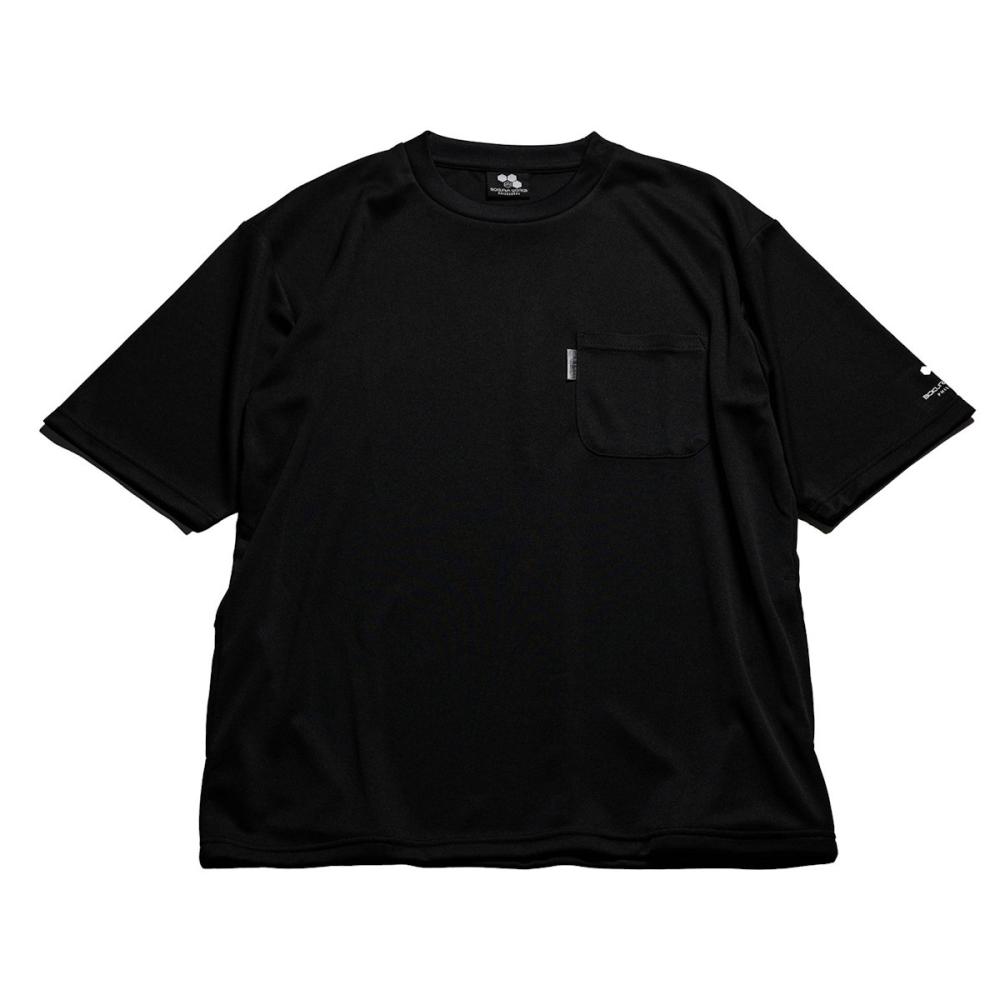 ボクラワークス　オーバーサイズハニカム　半袖Ｔシャツ　ブラック　ＬＬ　３６０６