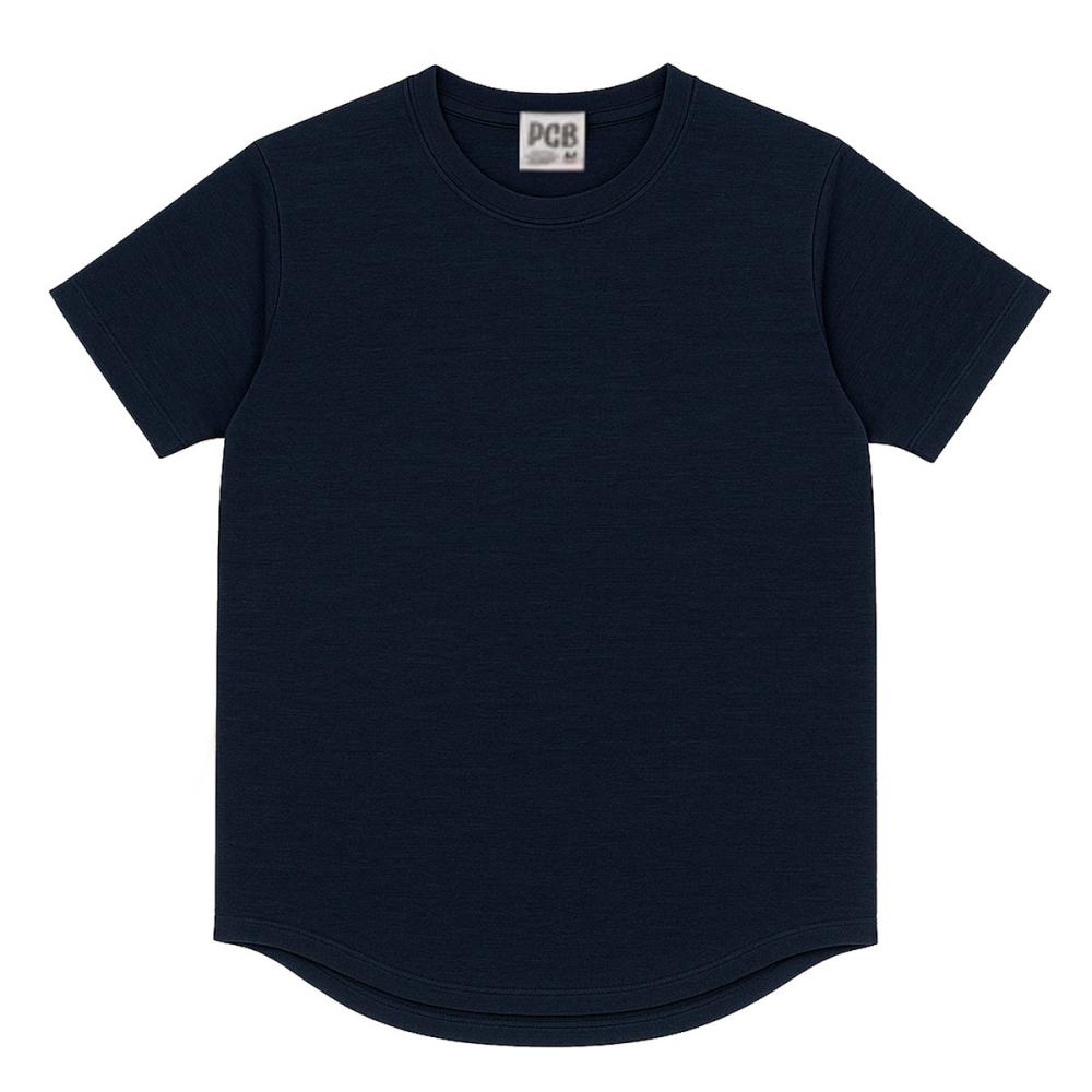 ボクラワークス　レディース　ラウンドヘム半袖Ｔシャツ　ネイビー　Ｌ　１０１１８