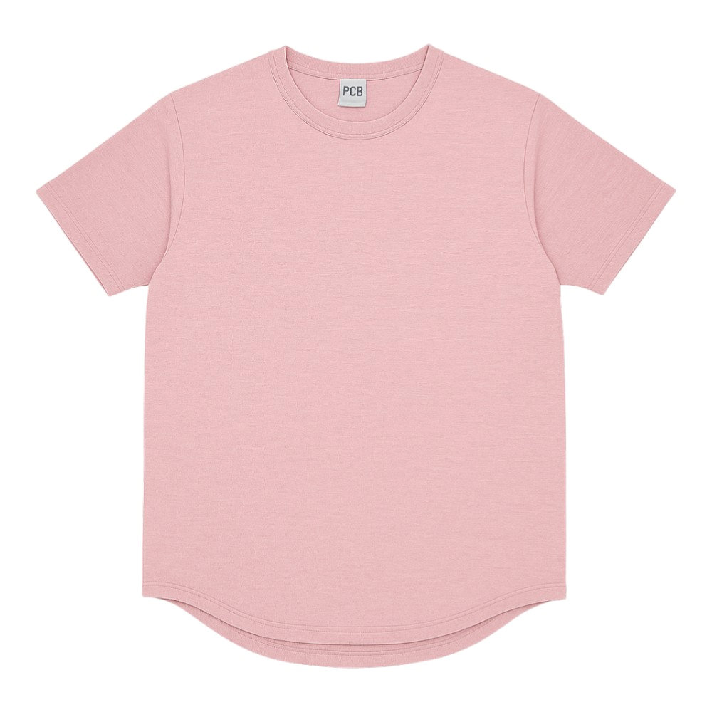 ボクラワークス　レディース　ラウンドヘム半袖Ｔシャツ　ピンク　Ｍ　１０１１８