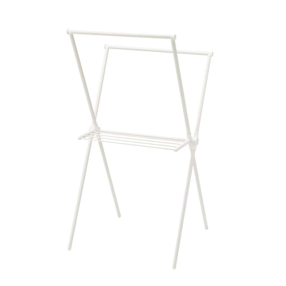 アテーナライフ　手軽に干せるコンパクトＸ型室内物干し　ホワイト