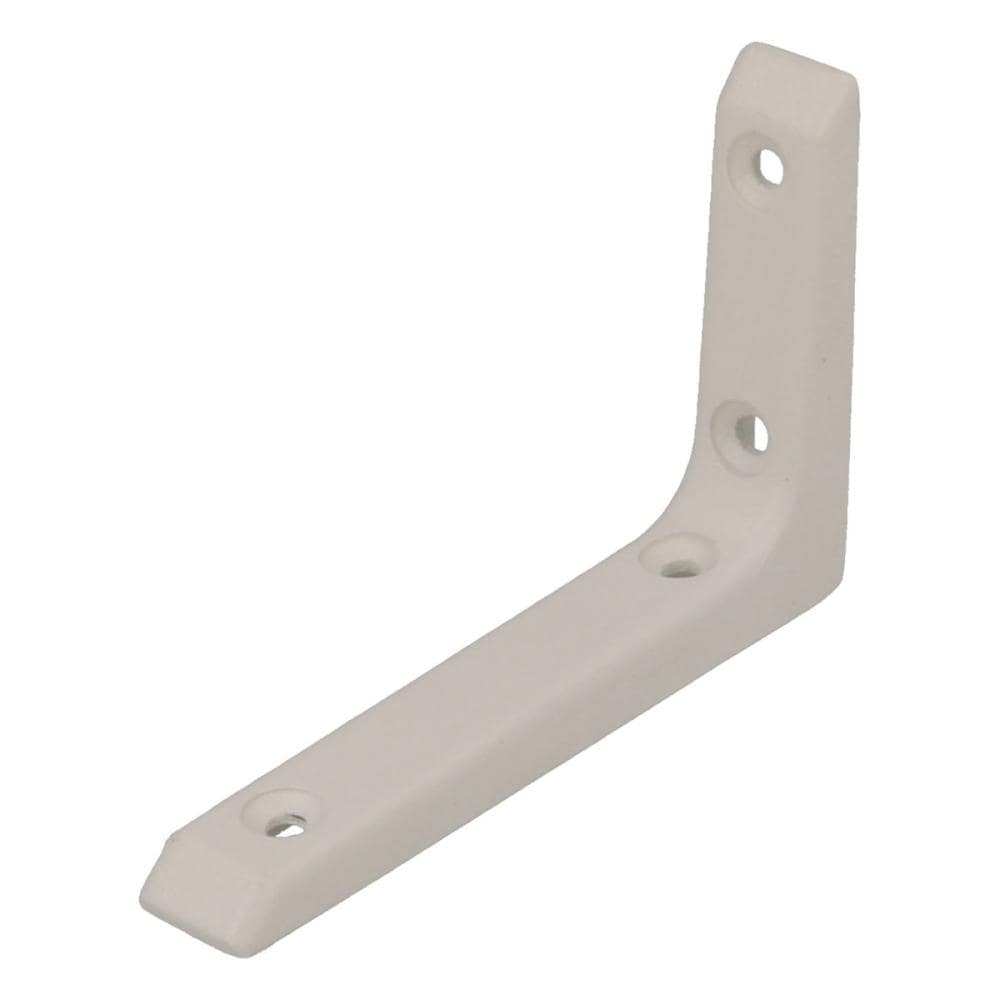 八幡ねじ　アルミ棚受　マットホワイト　６５×１００