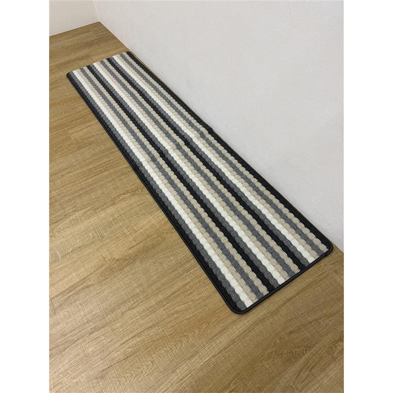 イケヒコ　タフトインテリアマット　ペルセ　グレー　８０×１７０ｃｍ