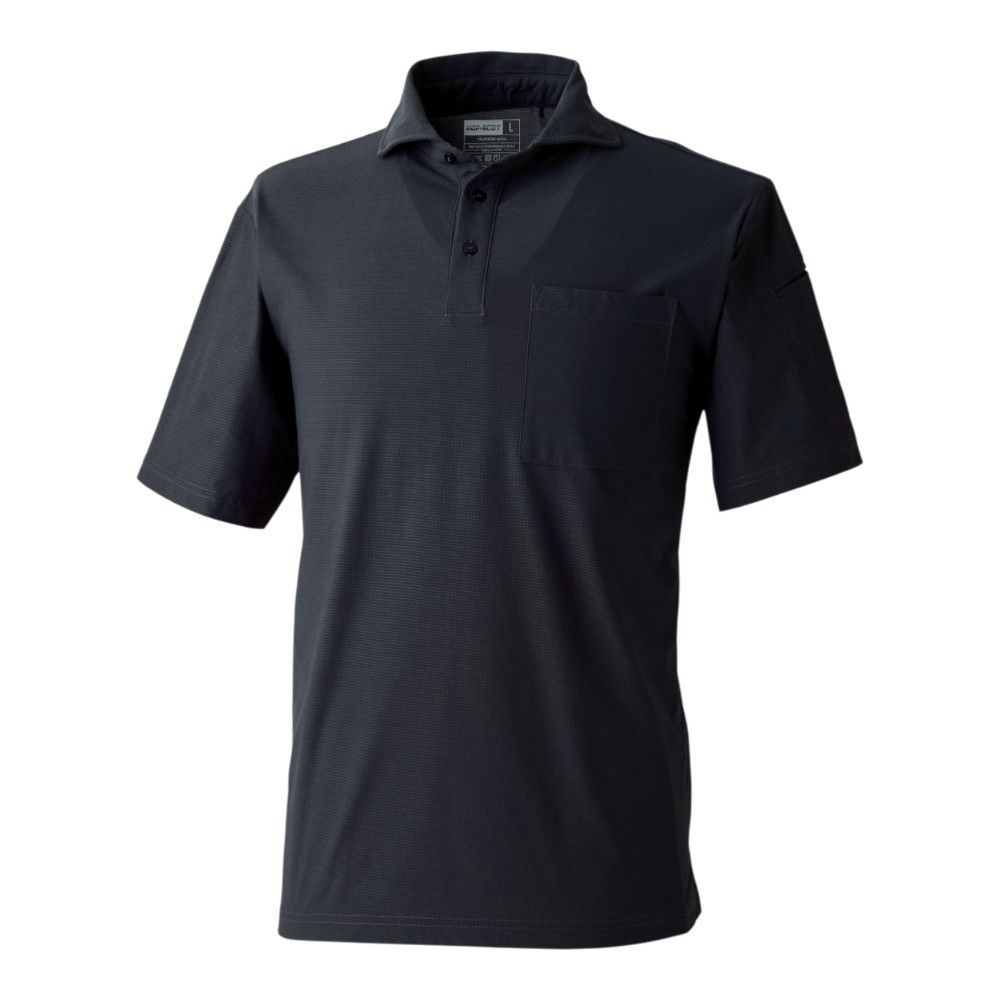 ＨＯＰ－ＳＣＯＴ　ＵＶドライストレッチ半袖ポロシャツ　Ｂ・ブラック　Ｓ　７００４１１